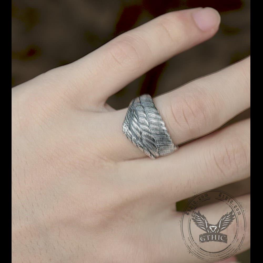 Eagle Wing Sterling Silver Ring