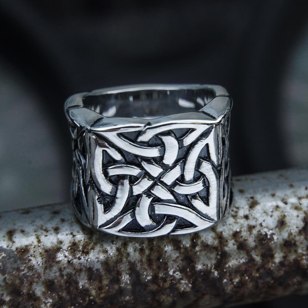 Celtic Knot Stainless Steel Viking Ring