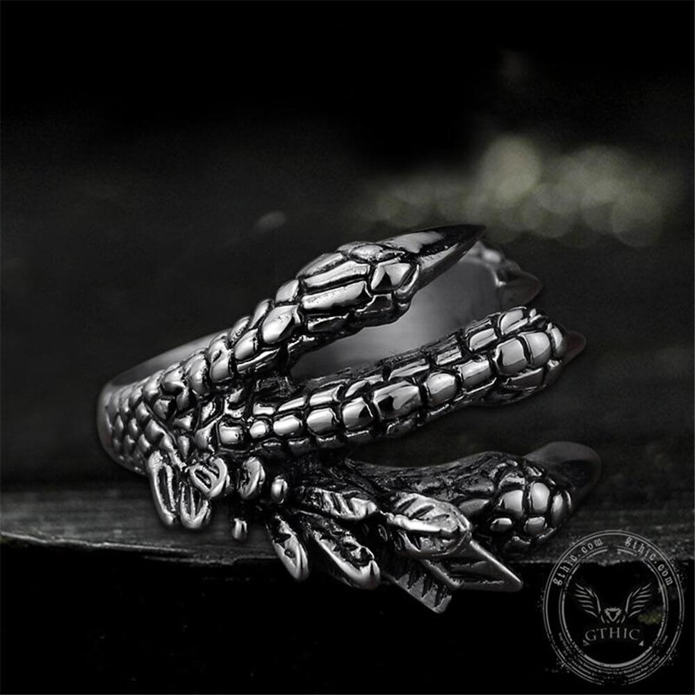 Dragon Claw Stainless Steel Ring
