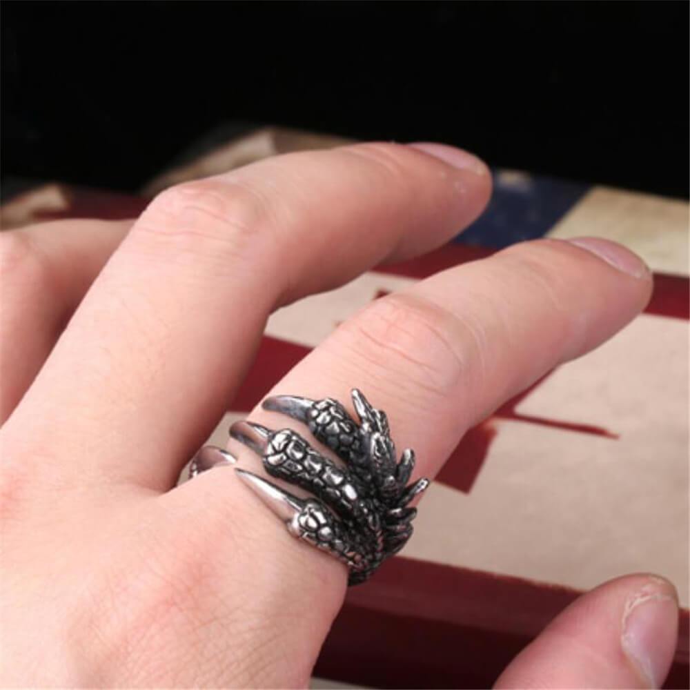 Dragon Claw Stainless Steel Ring