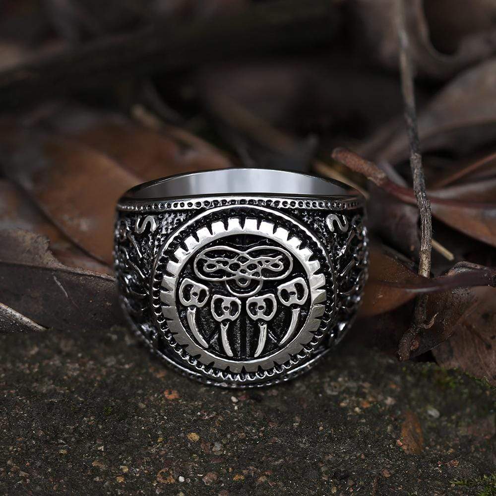 Bear Claw Stainless Steel Viking Ring