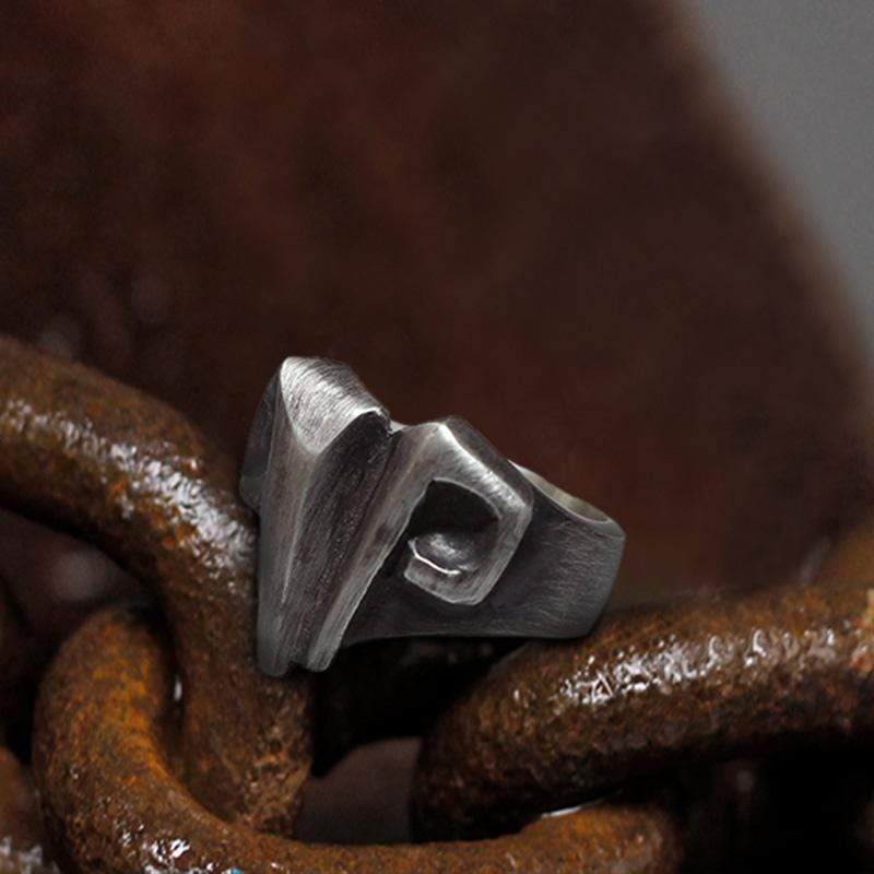 Sheep Head Sterling Silver Mythology Ring