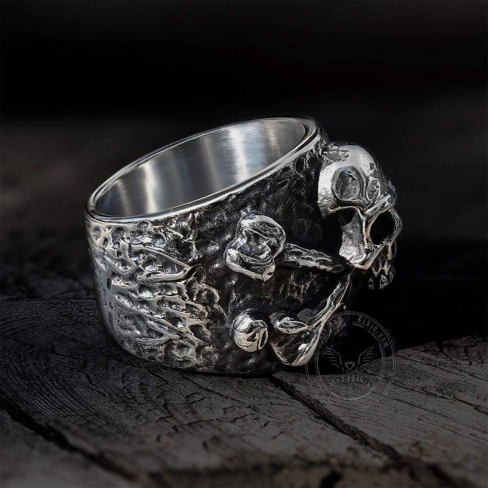 Crossbones Pirate Stainless Steel Skull Ring