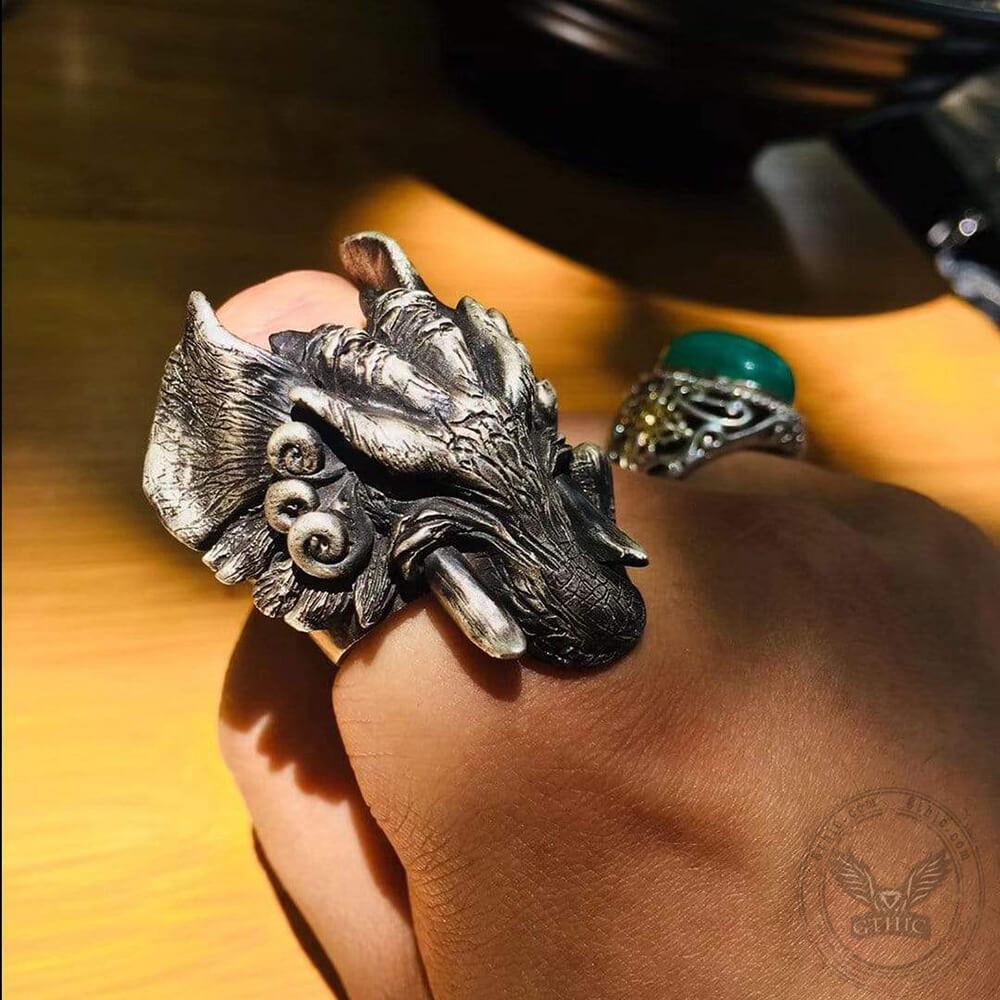 Elephant Sterling Silver Beast Ring