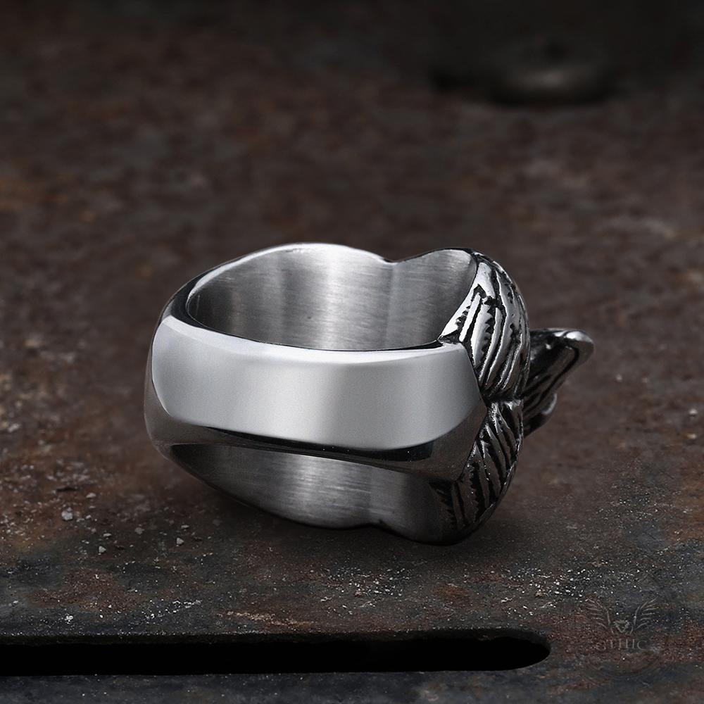 Nordic Eagle Stainless Steel Viking Ring