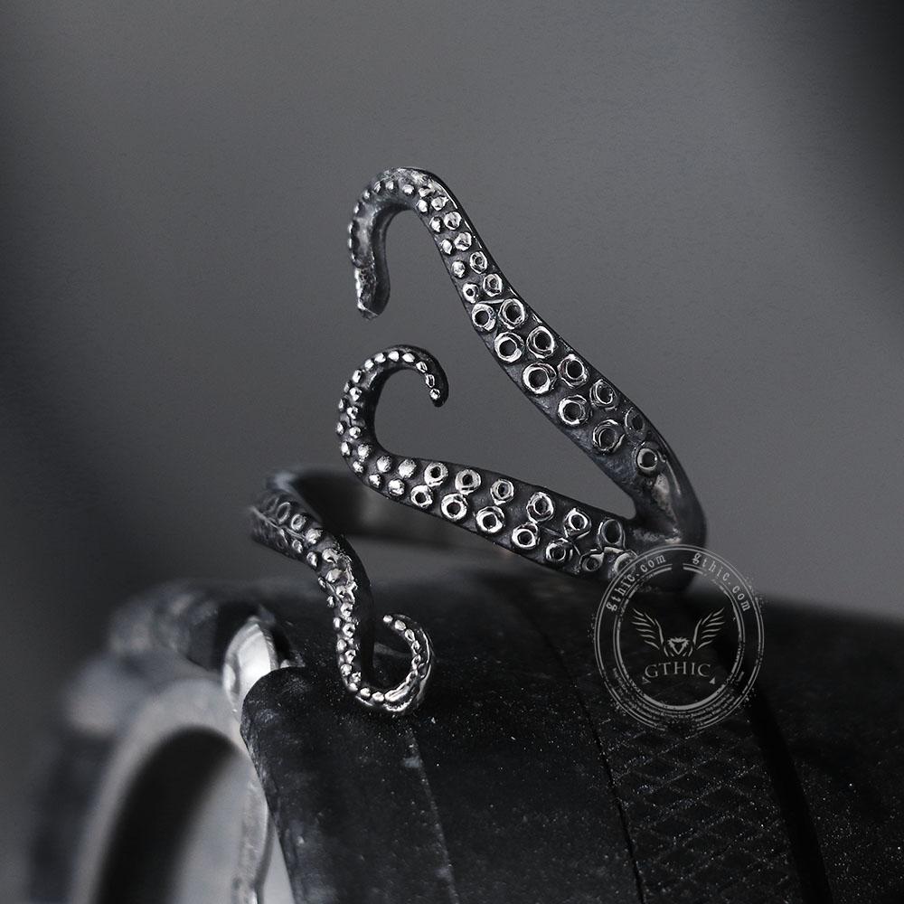 Octopus Arms Stainless Steel Ring