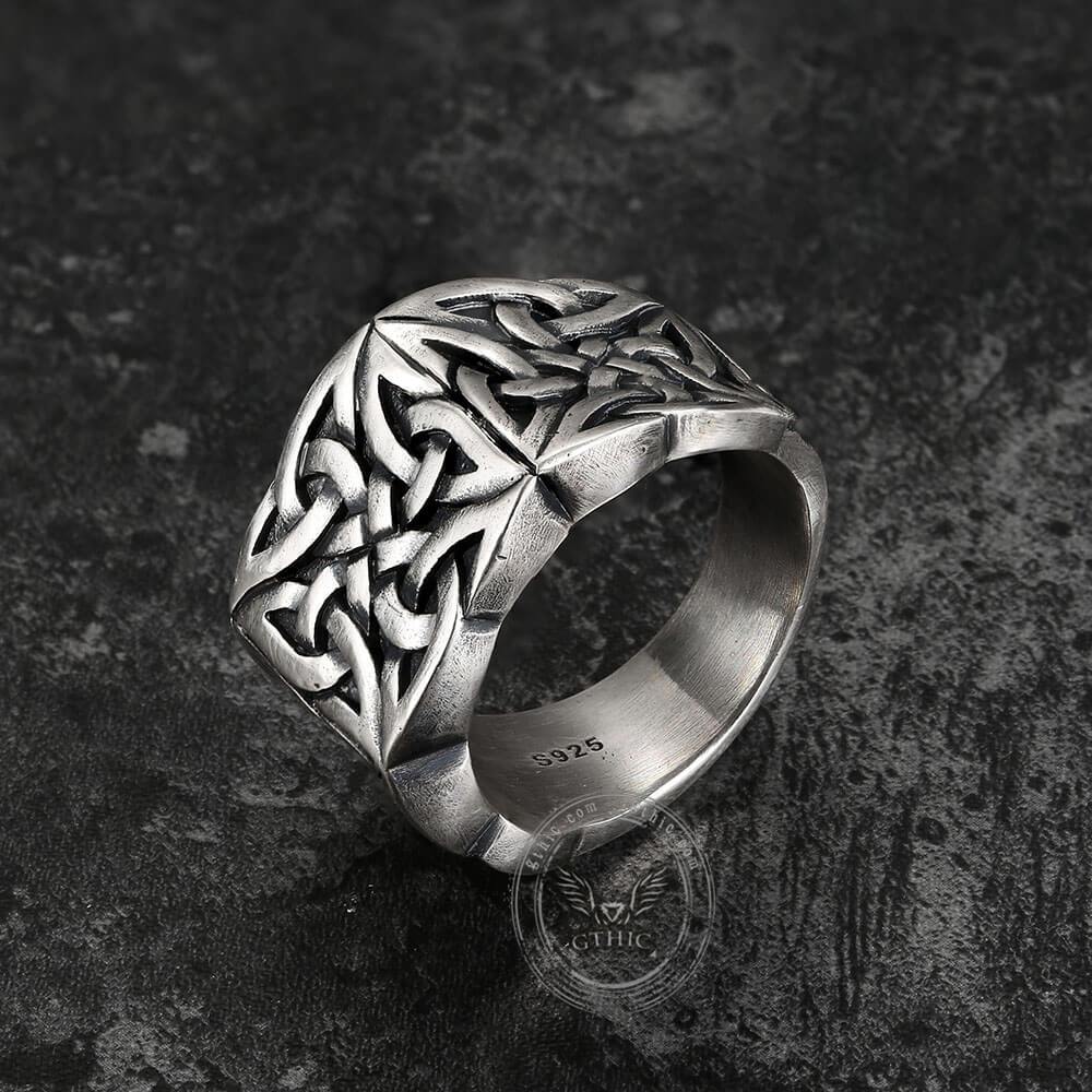 Simple Knot Sterling Silver Viking Ring