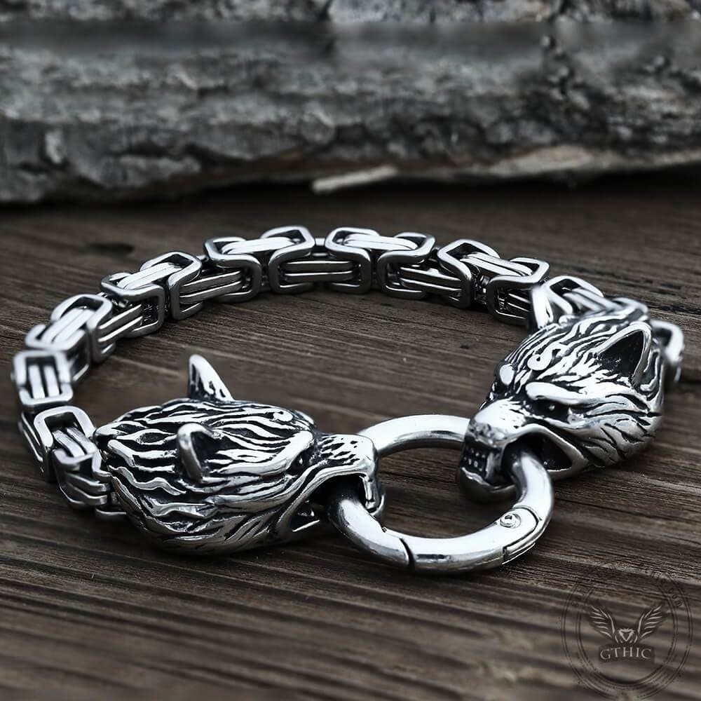Celtic Wolf Stainelss Steel Beast Viking Bracelet