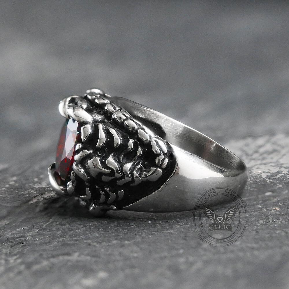 Scorpion Tail Stainless Steel Ring