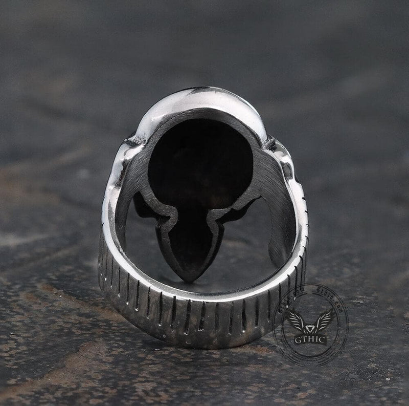 Battle Raven Stainless Steel Viking Ring