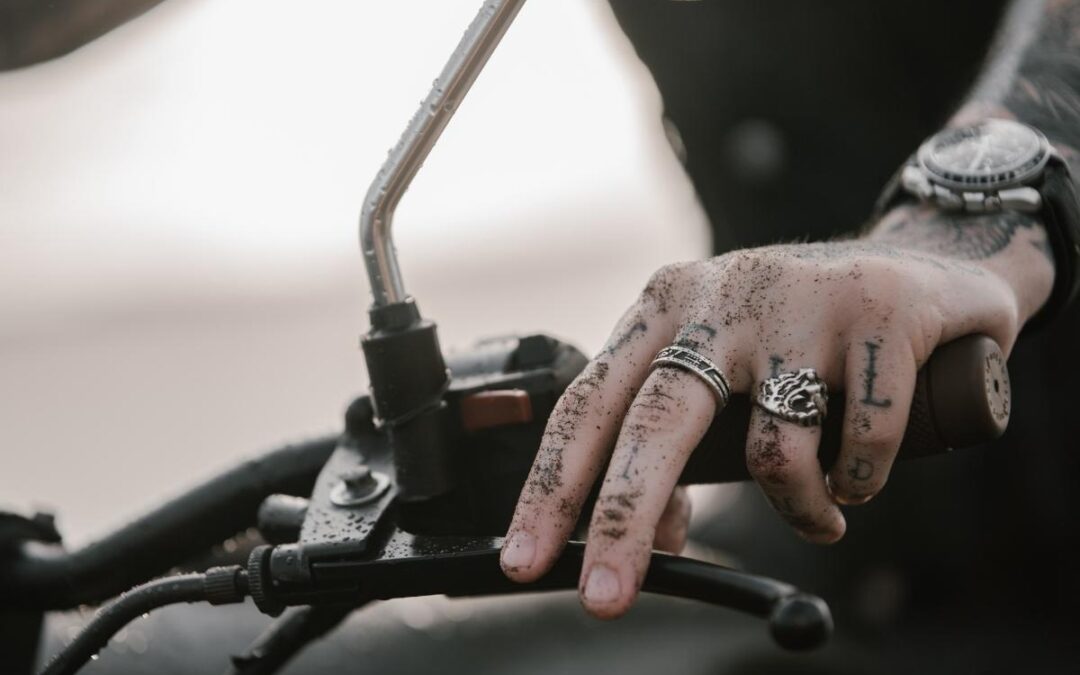 How do you wear your biker rings?