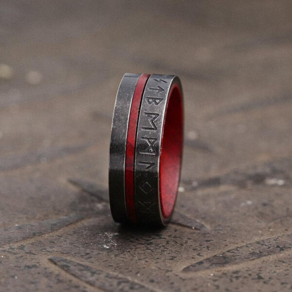 Norse Viking Runes Stainless Steel Ring