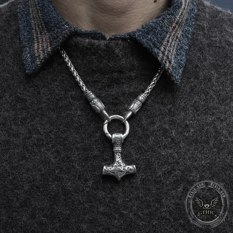 Raven & Hammer Stainless Steel Necklace
