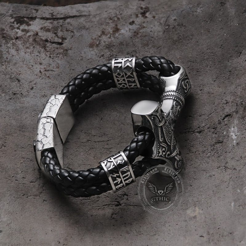 Thor’s Hammer Stainless Steel Viking Bracelet