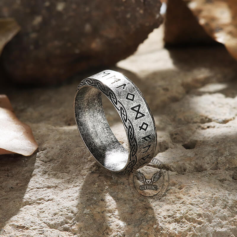 Viking Symbol Stainless Steel Ring