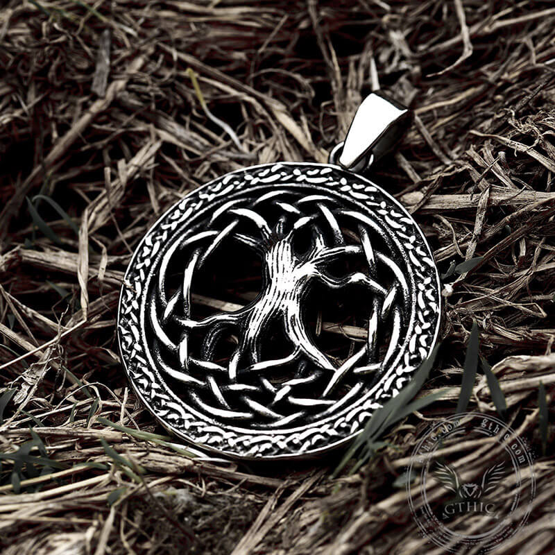 Yggdrasil Tree of Life Stainless Steel Viking Pendant